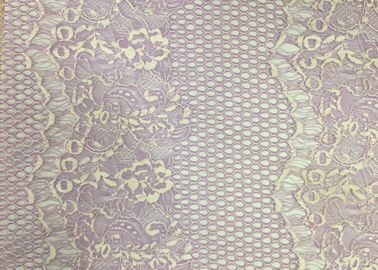 Customized Color Fashion Lingerie Lace Fabric Beads / Rhinestones Decoration