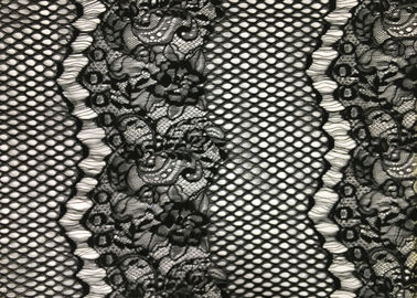 Customized Color Fashion Lingerie Lace Fabric Beads / Rhinestones Decoration