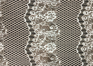 Customized Color Fashion Lingerie Lace Fabric Beads / Rhinestones Decoration